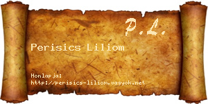 Perisics Liliom névjegykártya